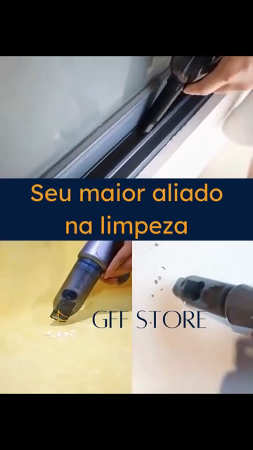 Aspirador de Pó Portátil Multifuncional sem Fio - 4 em 1